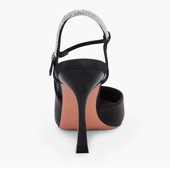 Women slingback kitten heel with rhinestone buckle. Size 7.5 - Picture 4 of 10